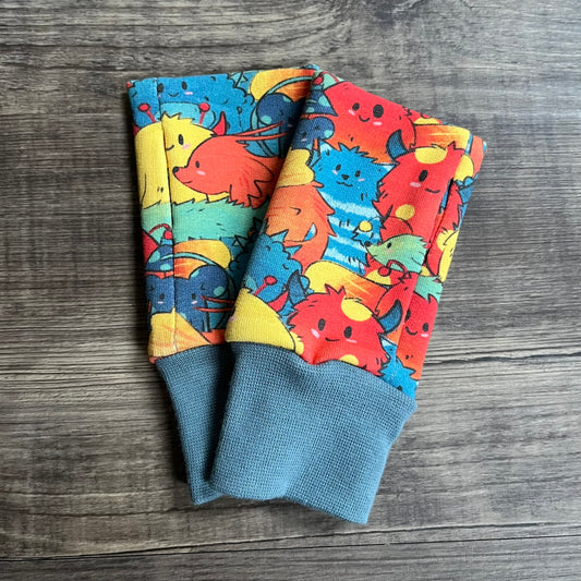 Wrist Warmers (warmer fabrics) - 1-3 Years - ready to post