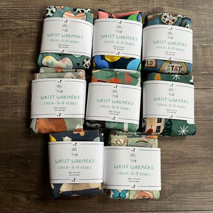 Wrist Warmers (warmer fabrics) - 6-9 Years - ready to post