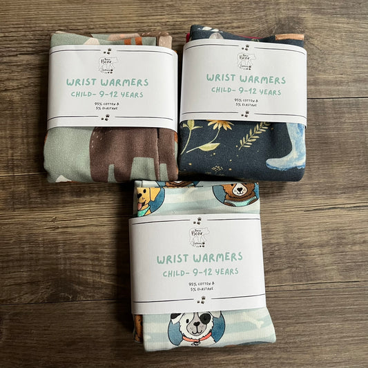 Wrist Warmers (warmer fabrics) - 9-12 Years - ready to post