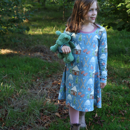 Festive Penguins - T-shirt Dress