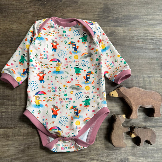 Bodysuit Vest - Splish Splash Light- 3-6m