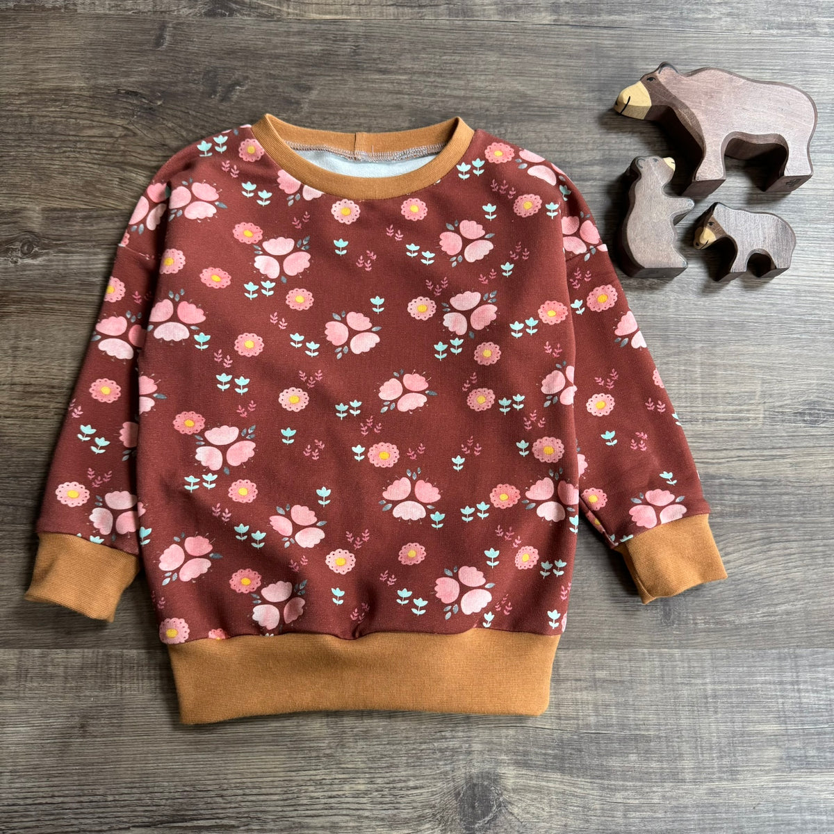 Ditsy Flowers - Slouchy Sleeve Jumper - Ready to Post