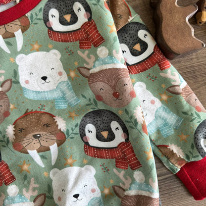 Winter Animals - Slouchy Sleeve Jumper - Ready to Post