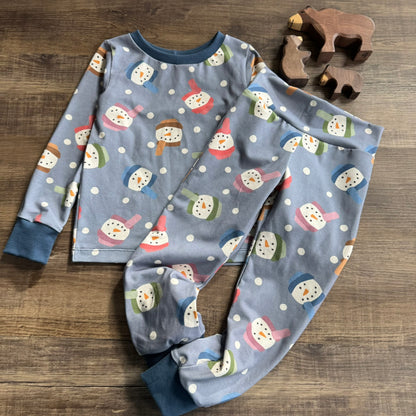 Lounging Set (set in sleeve t-shirt) - Snowmen