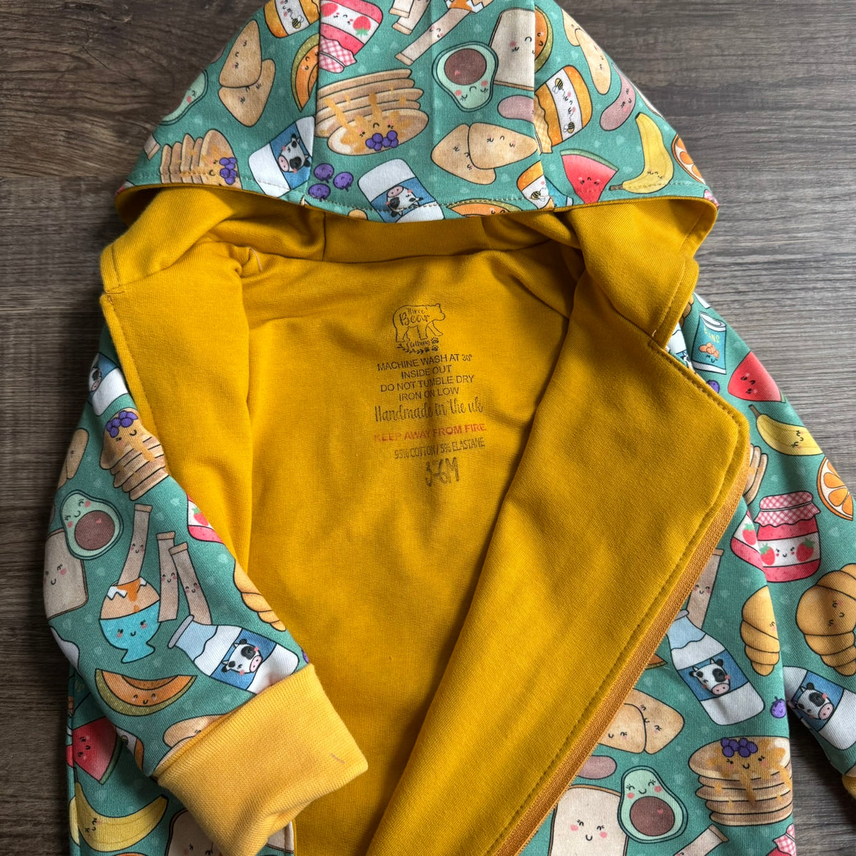 Breakfast- Long Zip Up Snug-Alls - Ready to Post