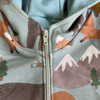 Big Flowers - Warmer Fabric - Zip Up Snug-Alls