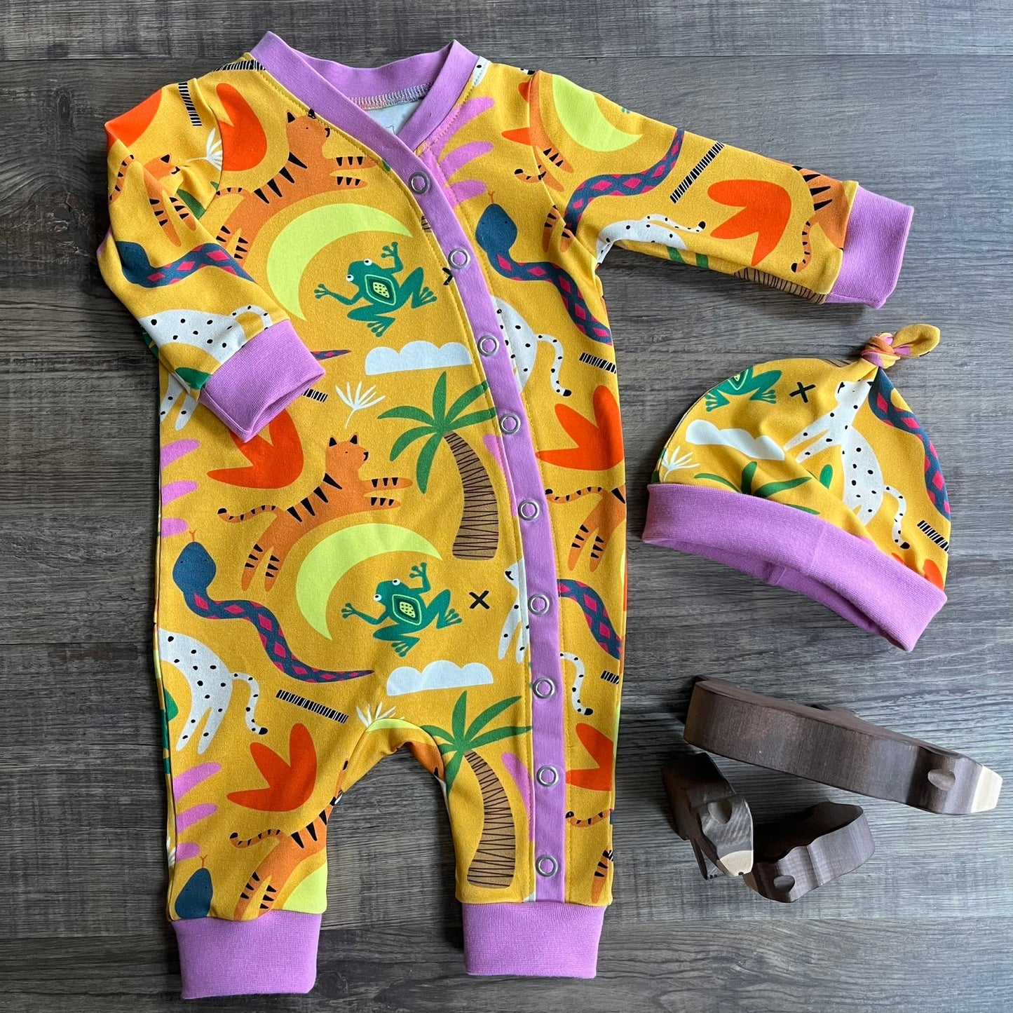 All in One Babygrow – Three Bear Clothing - Main Image