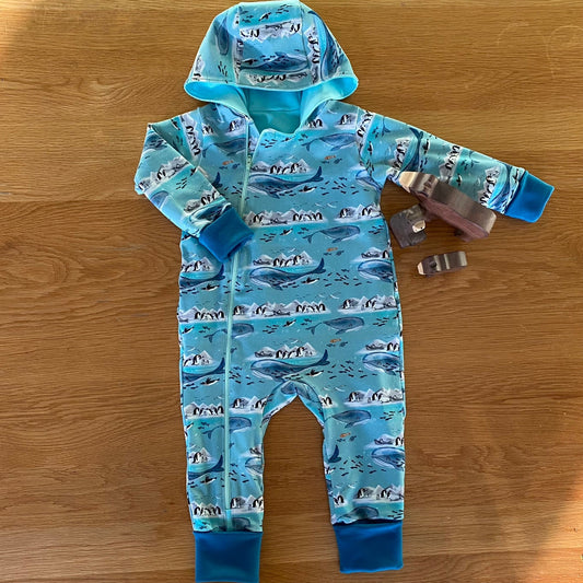 Monster Trucks - midnight - Long Zip Up Snug-Alls