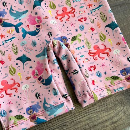 Mermaids - All in One Swim Suit - Ready to Post 4-5 Yrs