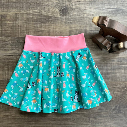 Christmas Woodland - Light - Skirt