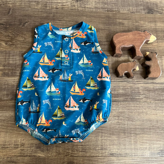 Regatta - Dark - Breezy Romper - Ready to Post 3-6m
