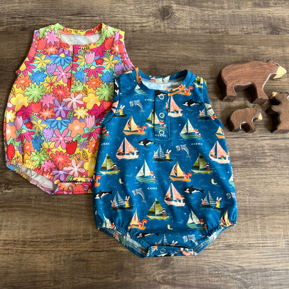 Beach Huts - Breezy Romper