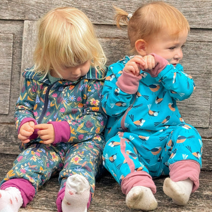 Christmas Post - Long Zip Up Snug-Alls