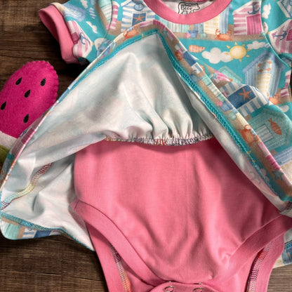 Mermaids - Pink - Bodysuit Dress
