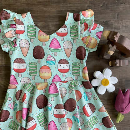 Festive Penguins - Bow Back Dress