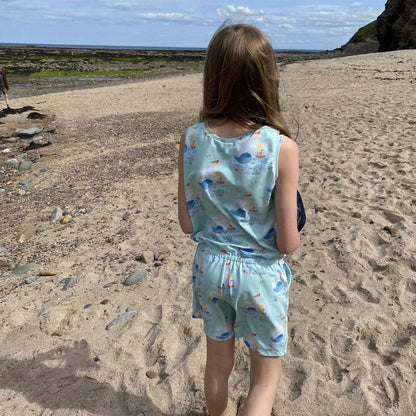 Festive Penguins - Big Kid Playsuit