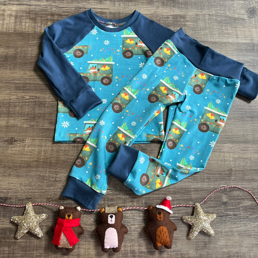 Christmas Fox - Lounging Set - Ready To Post