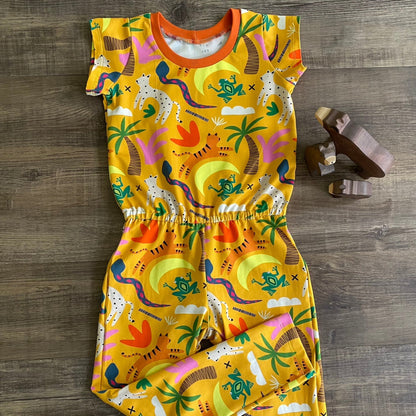 Happy Alpacas - Big Kid Playsuit