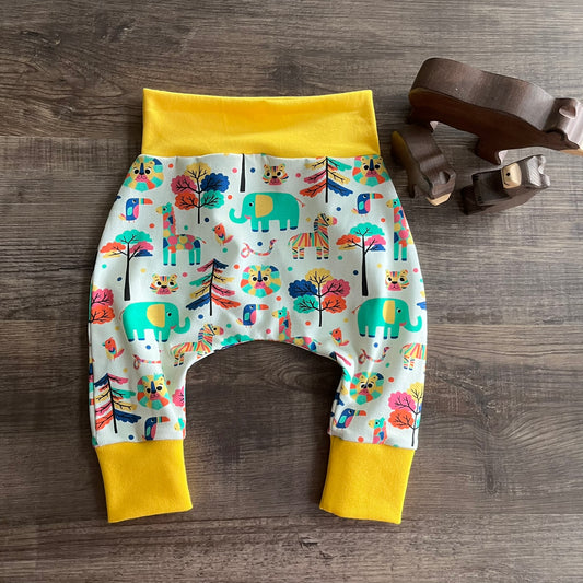 Safari - Harem Leggings - Ready to Post - 0-3m