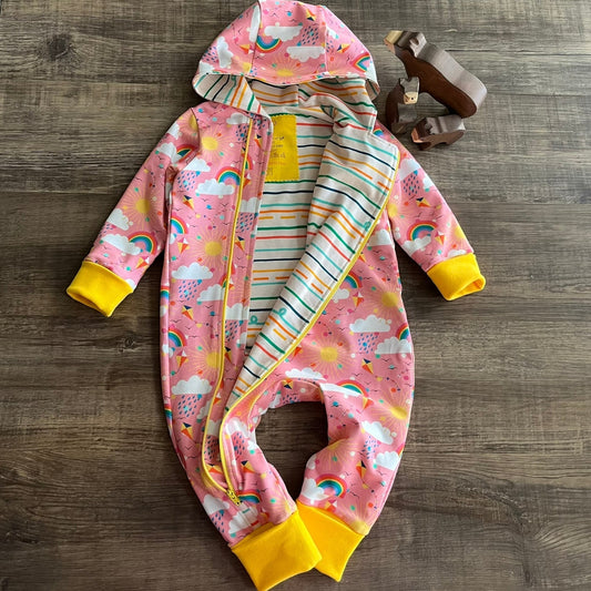 Dragons - Natural - Long Zip Up Coverall