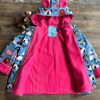 Snuggle Jacket - Rain Drops