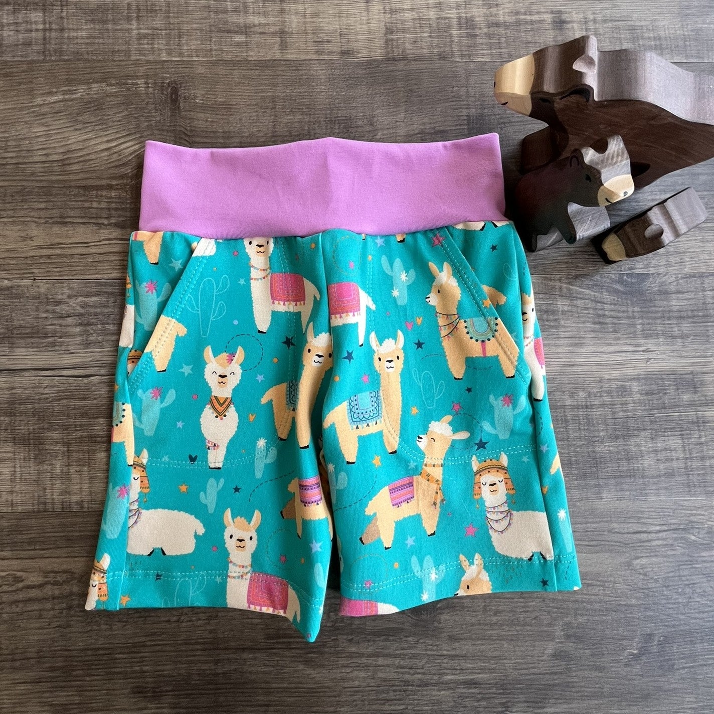 Happy Alpaca Explorer Shorts - 3-4 Years Ready to Post