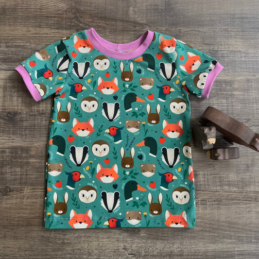 Wild Woodland - Short Sleeve T-Shirt ready to post 3-4 years
