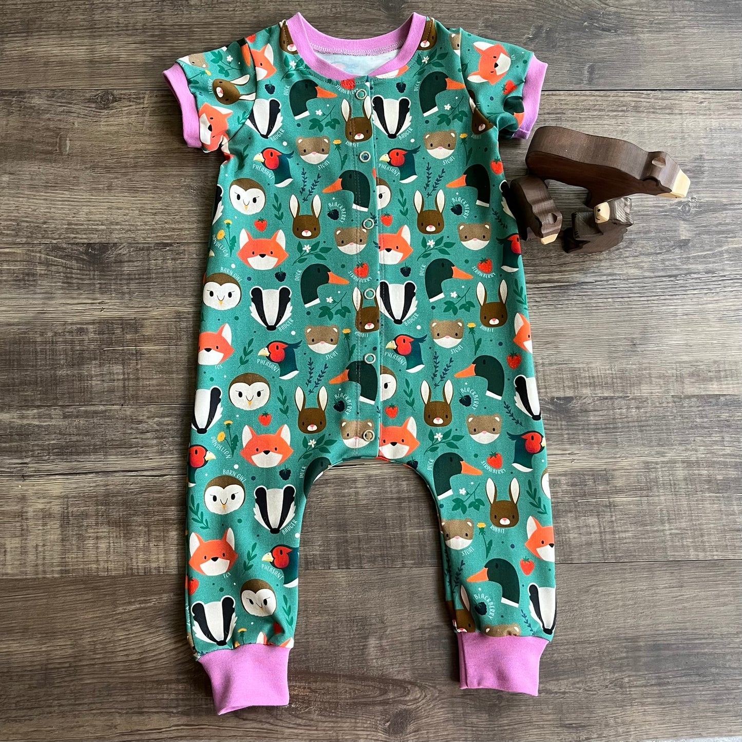 Weather Clouds - Popper Down Romper