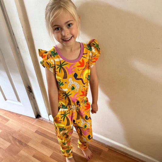 Sleepy Sloths - Warmer Fabric - Big Kid Playsuit