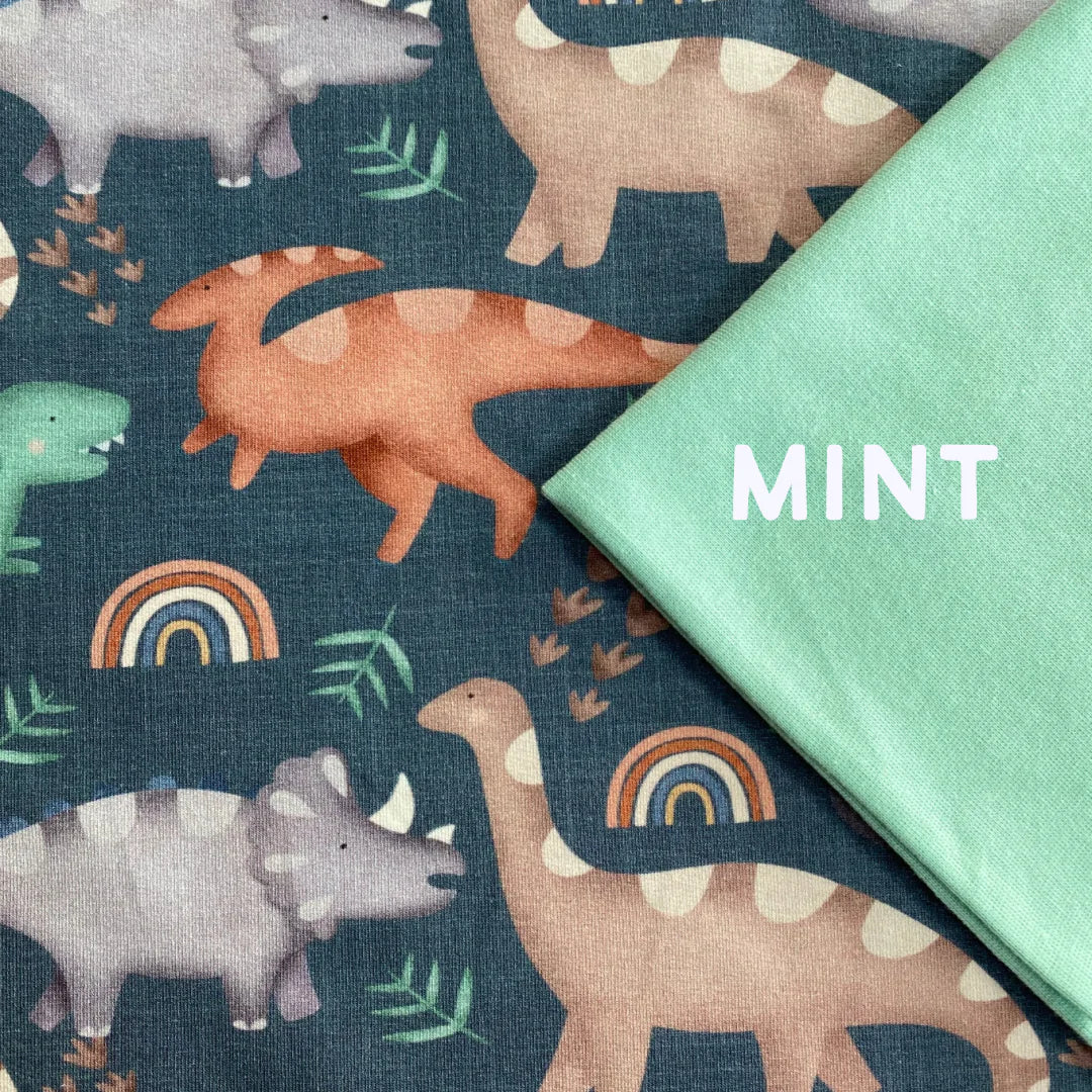Dinosaurs- Warmer Fabric - Pick and Mix Pull Up Romper
