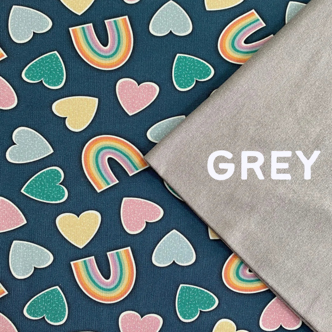 Hearts and Rainbows - All in One Babygrow