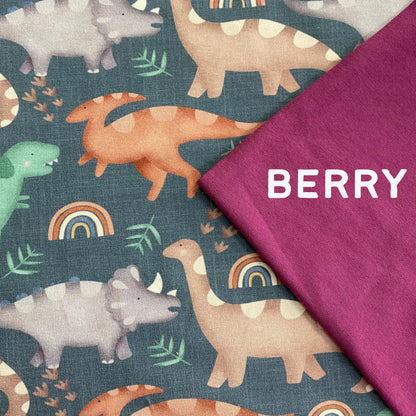 Dinosaurs- Warmer Fabric - Pick and Mix Pull Up Romper
