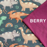 Dinosaurs- Warmer Fabric - Pick and Mix Pull Up Romper