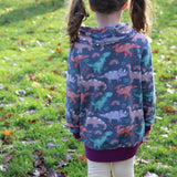 Little Monsters - Red - Cosy Cowl Jumper