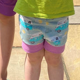 Leaopard Spots - warmer fabric - Shortie Shorts