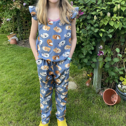 Fox Festival - Warmer Fabric - Big Kid Playsuit