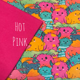 Little Monsters - Hot Pink - Cuff Trousers